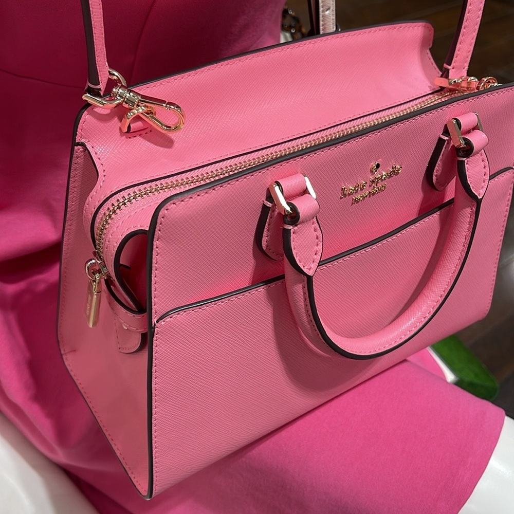Kate Spade Madison Saffiano Leather Small Satchel
Blossom Pink
NWT - Picture 8 of 16